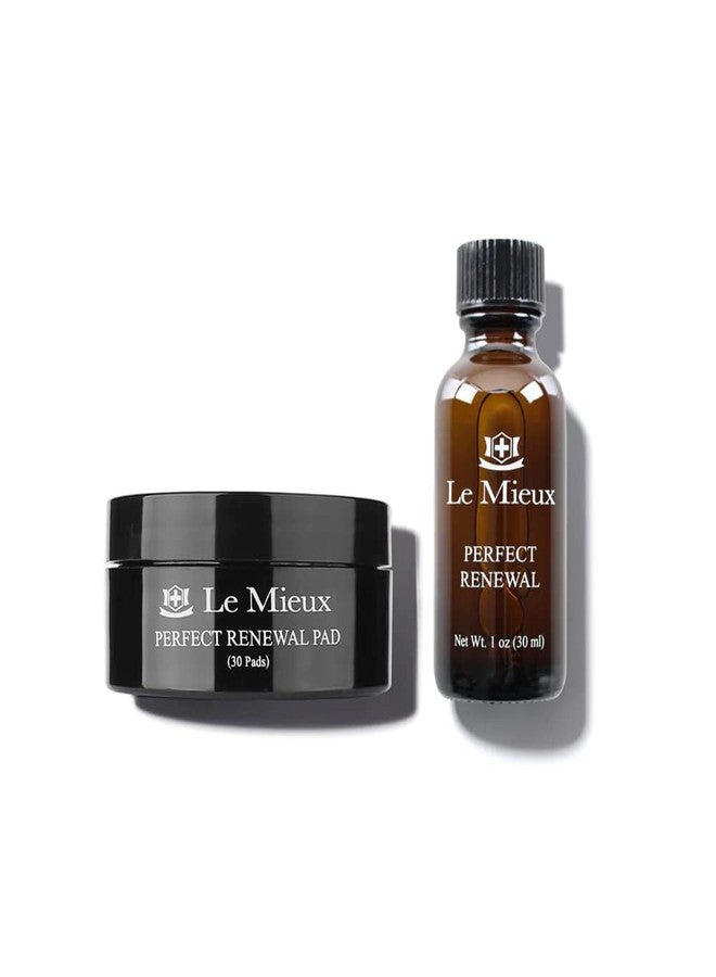 Le Mieux Perfect Renewal Set - Gentle Peel for Face with Mandelic Acid, Hyaluronic Acid, Licorice Root & Niacinamide - Facial Peel Pads for Clogged Pores & Dark Spots & Radiance (30 ml / 30 Pads) - Image 1